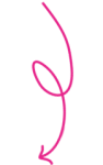roze pijl